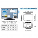 Finlux 22FDMF4760 -T2 SAT DVD 12V