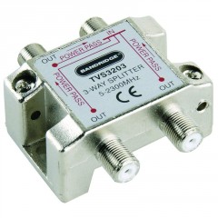 Obrázek výrobku Bandridge BN-BVP343, rozbočovač F zdířka - 3x F zdířka, 5-900 MHz
